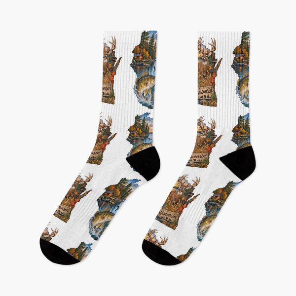 Item preview, Wisconsin Hunting & Fishing designed and sold by Whimspired By Paxx.