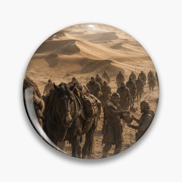 Item preview, Epic Desert Warrior March | Medieval Fantasy Army in Sand Dunes | Dark Fantasy Landscape Art designed and sold by Element Horizon Studio.