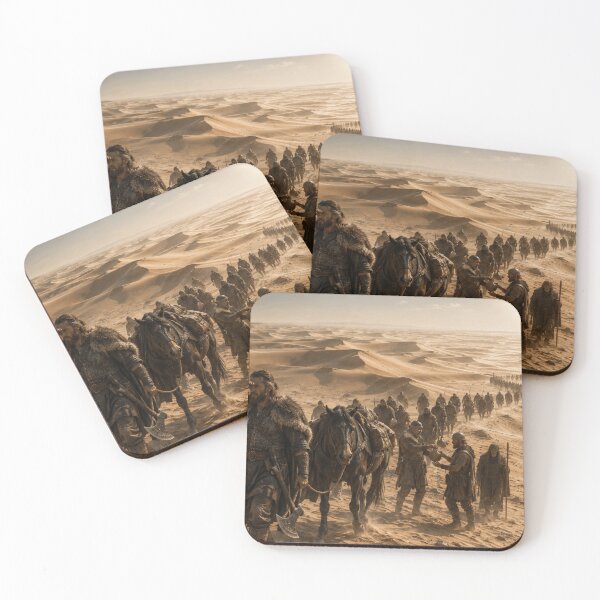 Item preview, Epic Desert Warrior March | Medieval Fantasy Army in Sand Dunes | Dark Fantasy Landscape Art designed and sold by Element Horizon Studio.