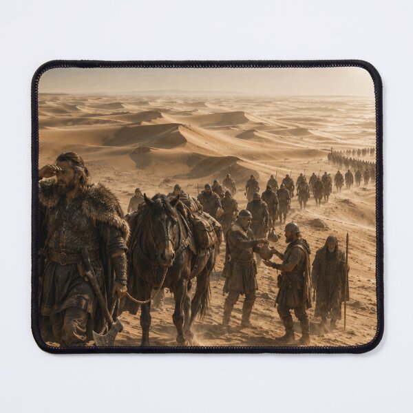 Item preview, Epic Desert Warrior March | Medieval Fantasy Army in Sand Dunes | Dark Fantasy Landscape Art designed and sold by Element Horizon Studio.