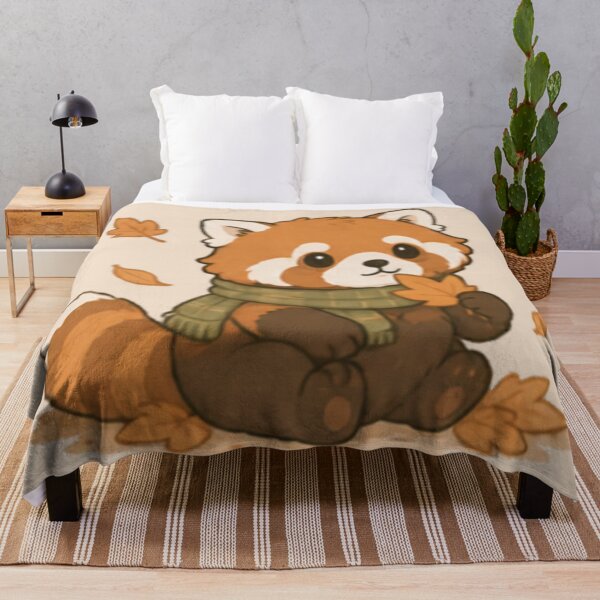 Item preview, Cute Autumn Red Panda designed and sold by MellowMunchkins.