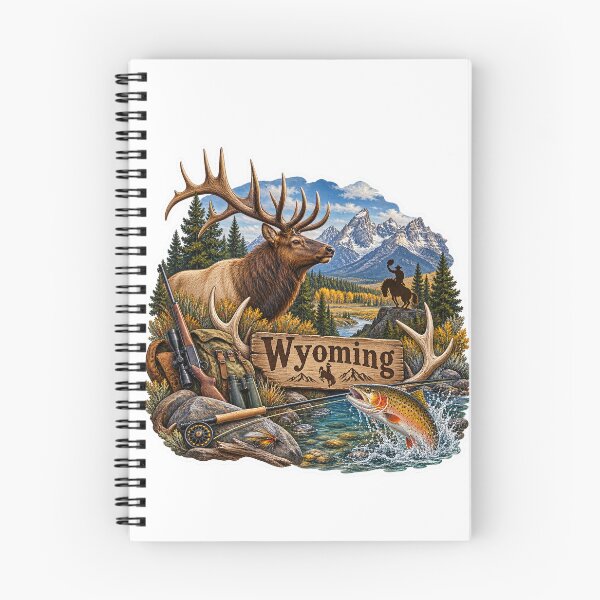 Item preview, Wyoming Hunting & Fishing designed and sold by Whimspired By Paxx.