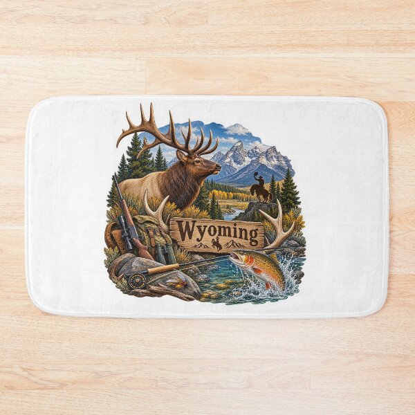Item preview, Wyoming Hunting & Fishing designed and sold by Whimspired By Paxx.