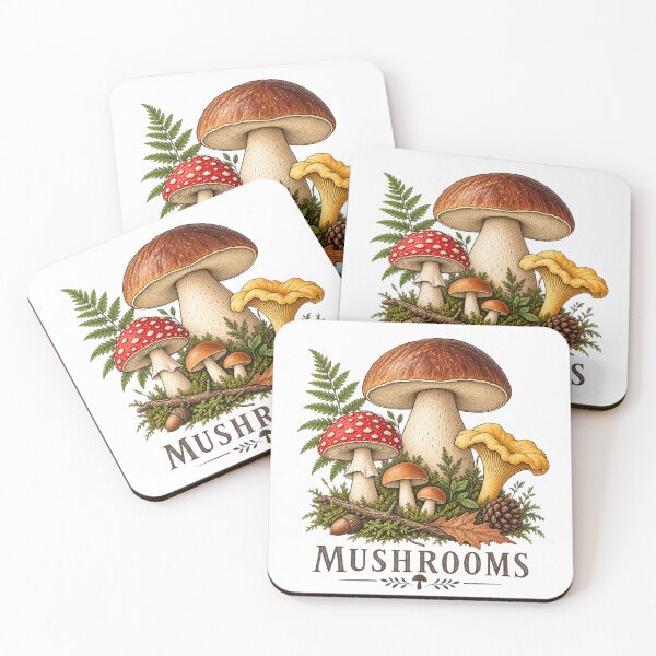 Item preview, Vintage Forest Mushrooms designed and sold by Zeewind.