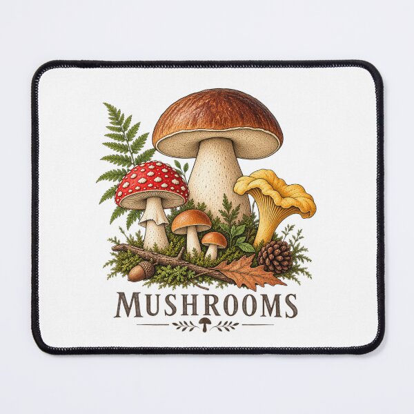Item preview, Vintage Forest Mushrooms designed and sold by Zeewind.