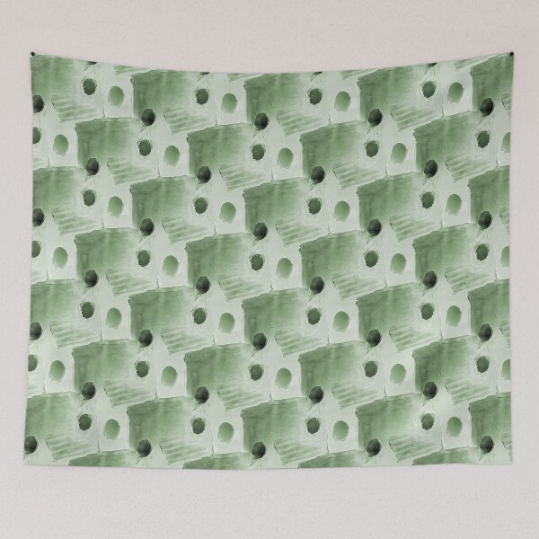 Item preview, Square and Dot Abstract in Grass Green designed and sold by Artistestella.