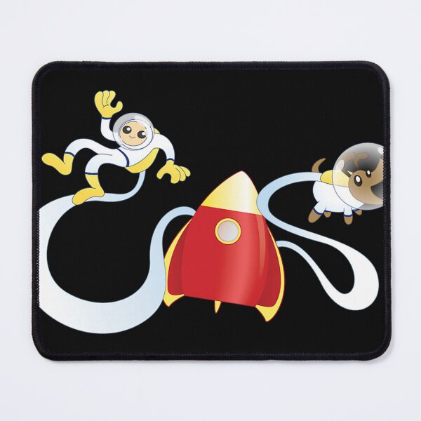 Item preview, Cartoon Rocket Man And Dog designed and sold by artcrapped.
