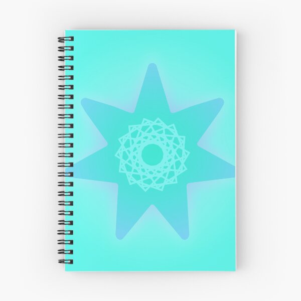 Item preview, Cyan Geometric Sun Star Symbol Pattern designed and sold by ZorianArt.