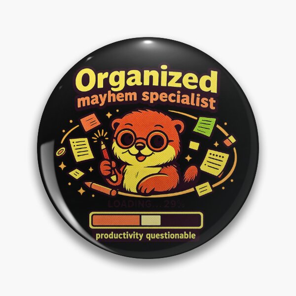 Item preview, Organized Mayhem Specialist Retro Otter Meme designed and sold by TrinovaCreates.