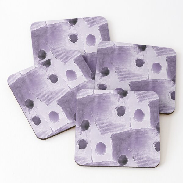 Item preview, Square and Dot Abstract in Light Purple designed and sold by Artistestella.
