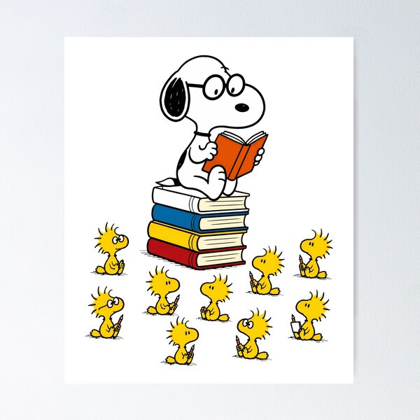 Item preview, Cute Dog Reading Books with Bird Friends designed and sold by HombyJakson.