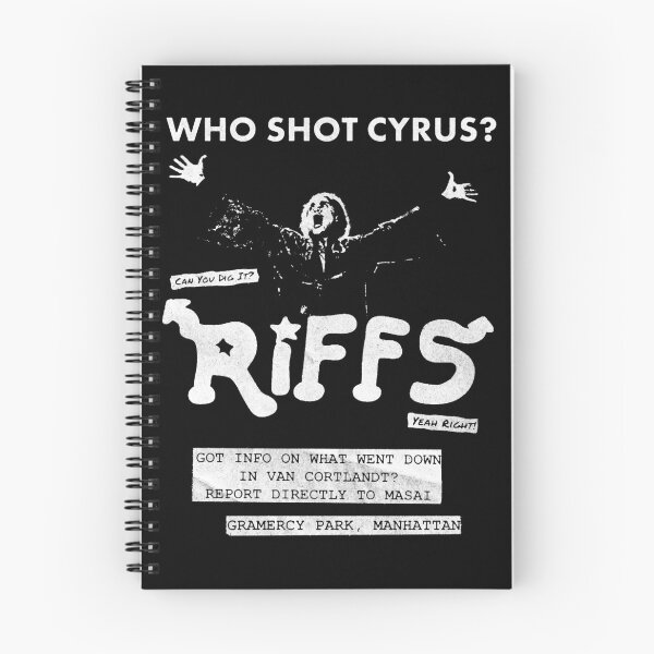 Item preview, Who Shot Cyrus? - Riffs flyer The Warriors designed and sold by redjackalpress.