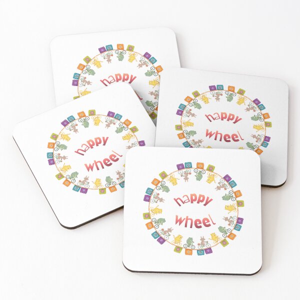 Item preview, Happy Wheel – Whimsical Animals Riding Bicycles designed and sold by Mazza-mazza.