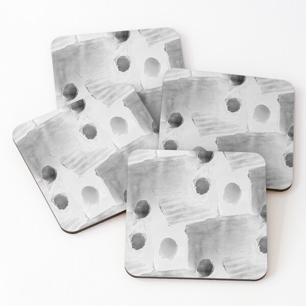 Item preview, Square and Dot Abstract in Gray designed and sold by Artistestella.