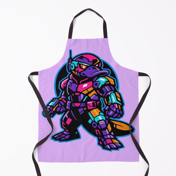 Item preview, Cyberpunk Cyborg Platypus Neon Synthwave Sci Fi Mech designed and sold by KungPowUnicorn.