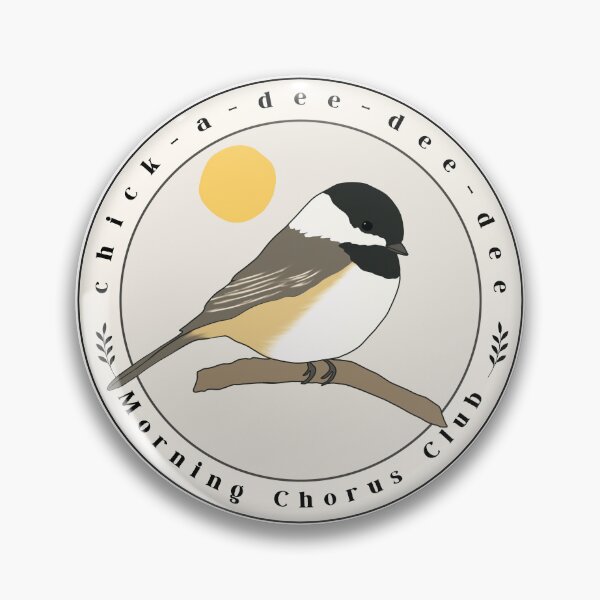 Item preview, Black-Capped Chickadee Phonetic Bird Call Design designed and sold by FarnwirbelArt.