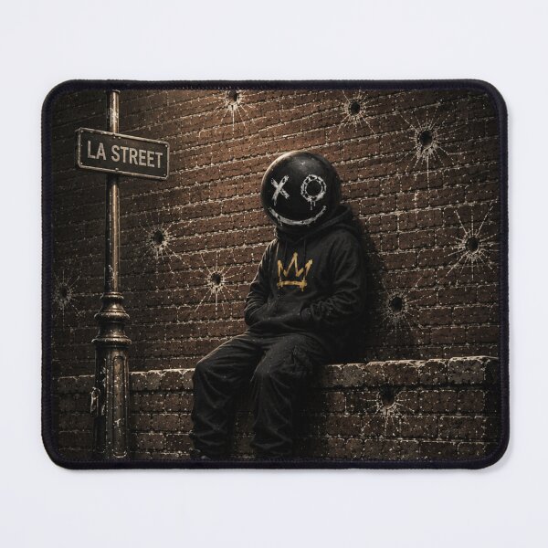 Item preview, BuBu La Street – Dark Streetwear Urban Character | Edgy Masked Street Art by PLUSHIWORLD designed and sold by PLUSHIWORLDtm.