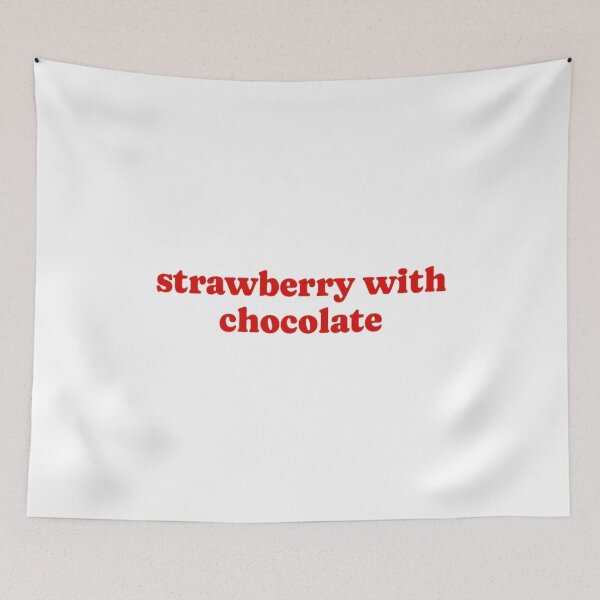Item preview, Strawberry With Chocolate Text  designed and sold by Aniella1990.