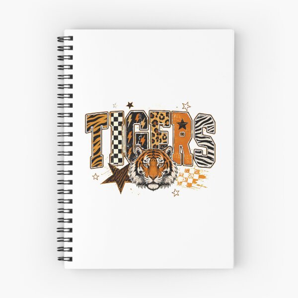 Item preview, TIGERS Retro Wild Animal Face Graphic  designed and sold by Aniella1990.