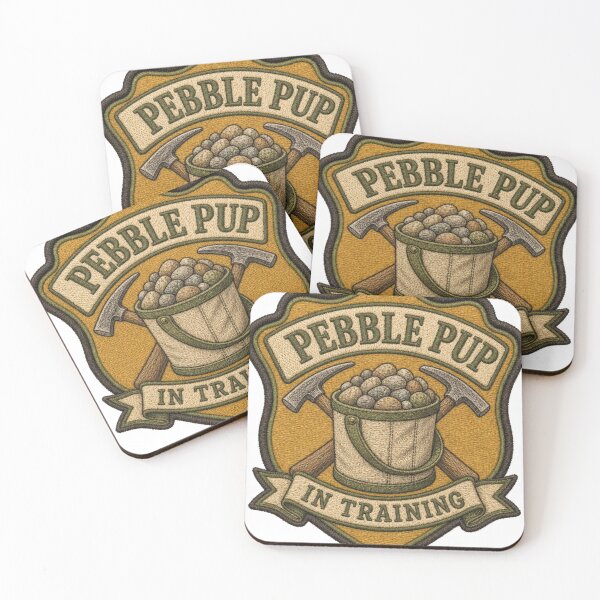 Item preview, Pebble Pup In Training Junior Rockhound Patch designed and sold by BoosterShop.
