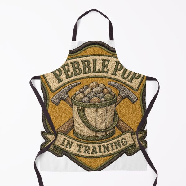 Item preview, Pebble Pup In Training Junior Rockhound Patch designed and sold by BoosterShop.