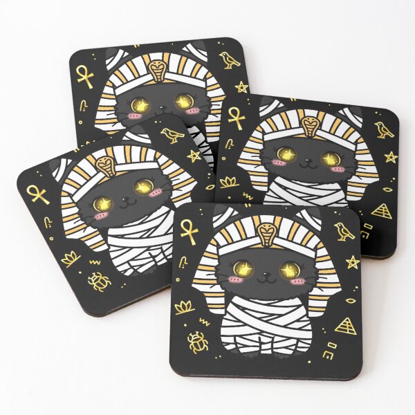 Item preview, Golden Pharaoh Mummy Black Cat - Egyptian Halloween 2026 designed and sold by Fulaly.