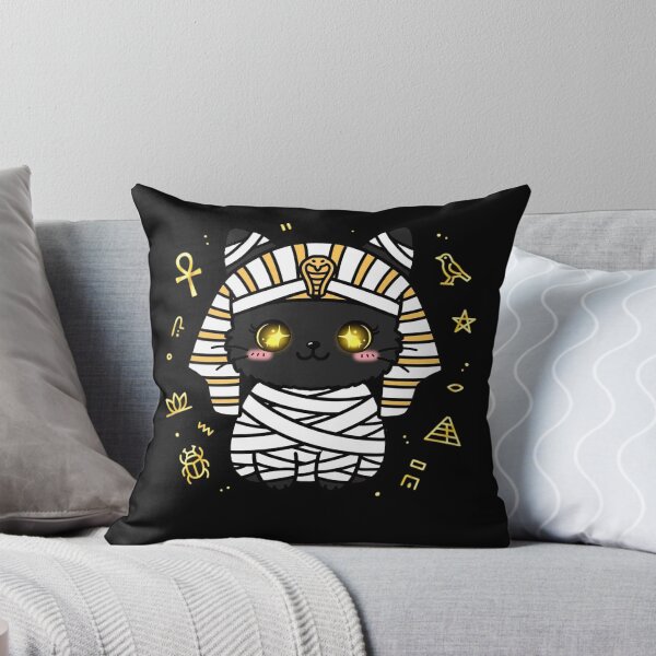 Item preview, Golden Pharaoh Mummy Black Cat - Egyptian Halloween 2026 designed and sold by Fulaly.