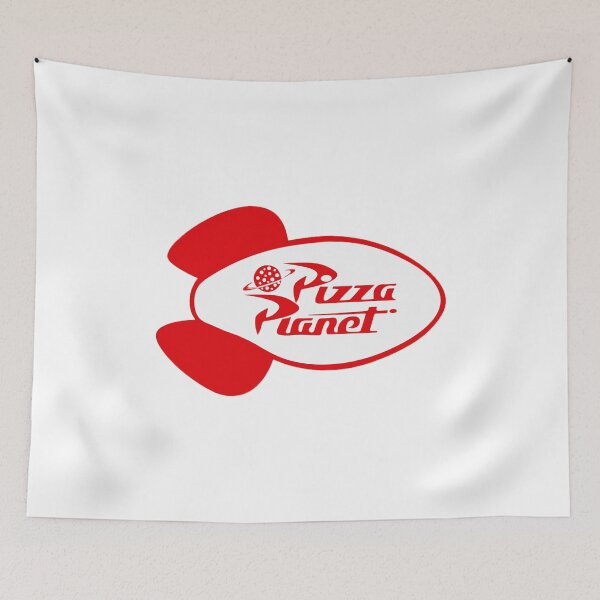 Item preview, Retro Space Pizza Logo designed and sold by Aniella1990.