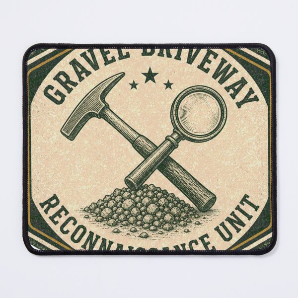 Item preview, Gravel Driveway Reconnaissance Unit Club Emblem designed and sold by BoosterShop.