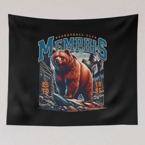 Item preview, Memphis Bear Basketball Club Vintage Retro designed and sold by LorraineH29083.