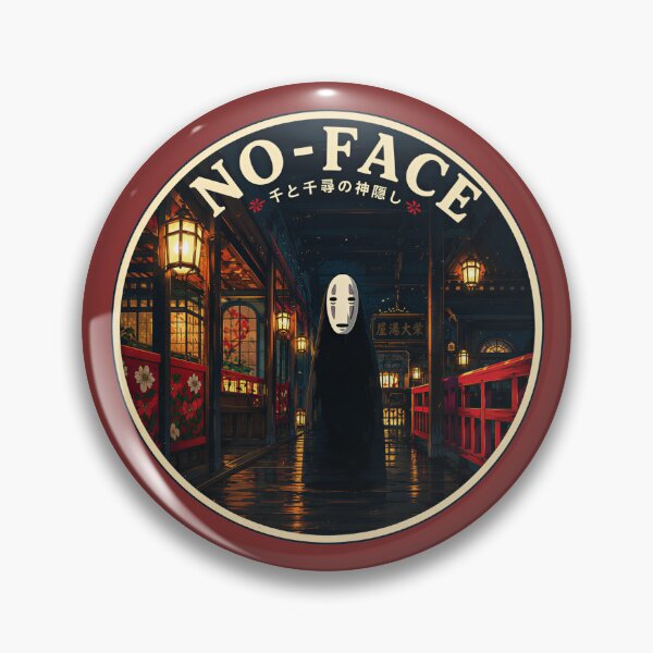Item preview, No-Face Spirited Away - Retro Anime Patch designed and sold by killem667.
