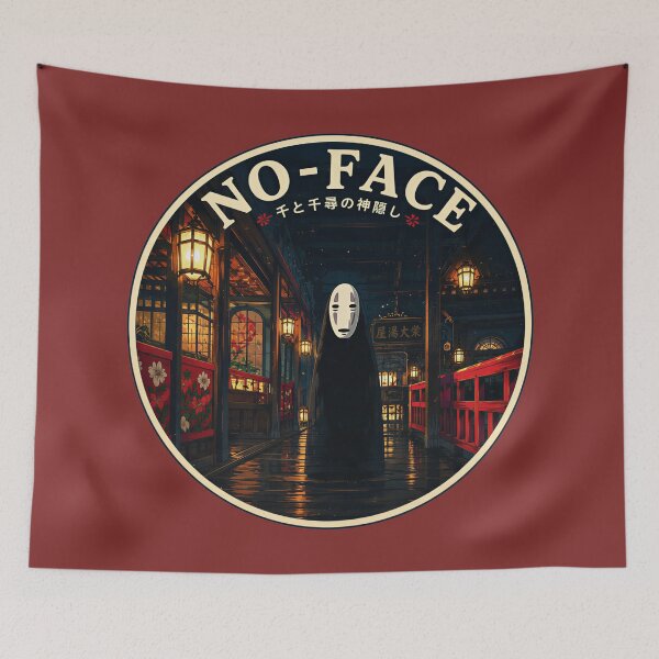 Item preview, No-Face Spirited Away - Retro Anime Patch designed and sold by killem667.
