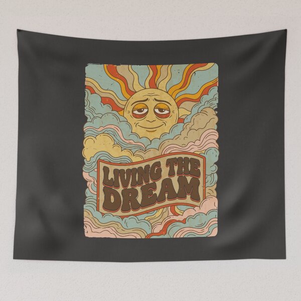 Item preview, Retro sun with tired eyes - Dark Color Edition designed and sold by Shyla Marsare.