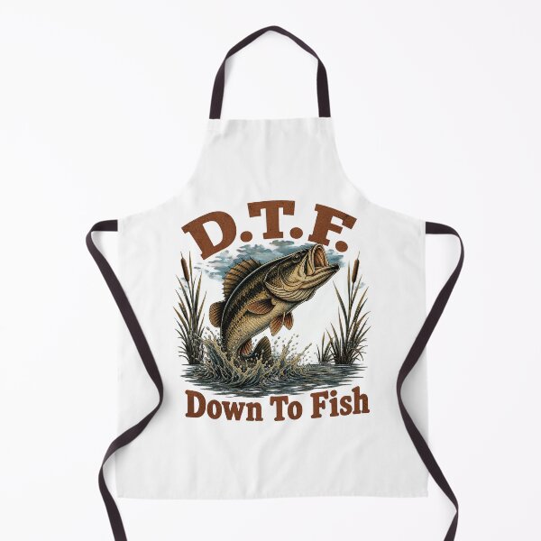 Item preview, D.T.F. Down To Fish Funny Bass Fishing Retro Meme designed and sold by luffyShop1.