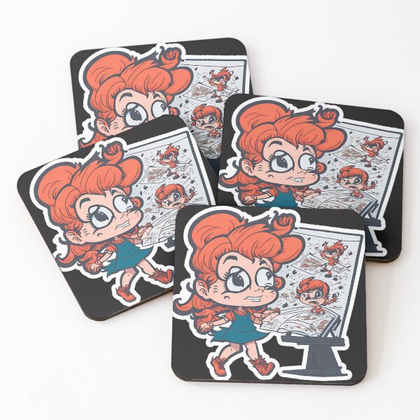 Item preview, Crazy Cartoonist Girl Abnormal Cartoon designed and sold by WylDesigns.