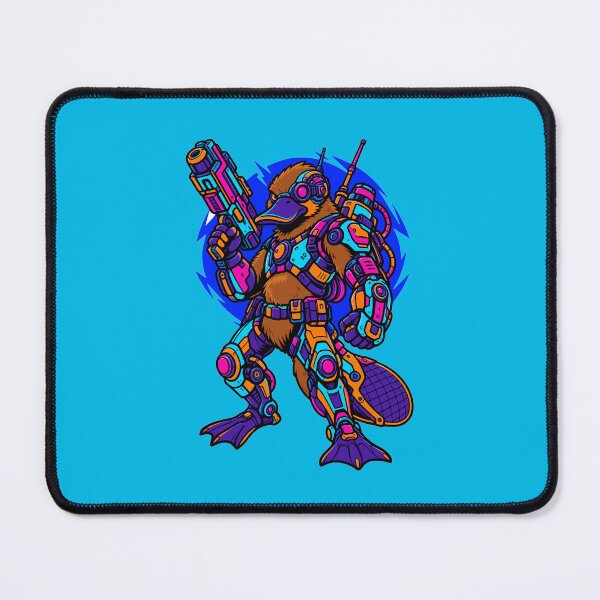 Item preview, Cyberpunk Cyborg Platypus Sci Fi Mech Warrior designed and sold by KungPowUnicorn.