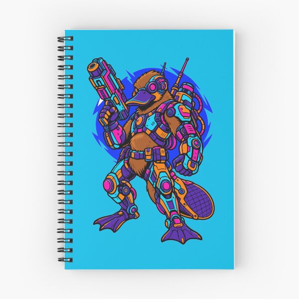 Item preview, Cyberpunk Cyborg Platypus Sci Fi Mech Warrior designed and sold by KungPowUnicorn.