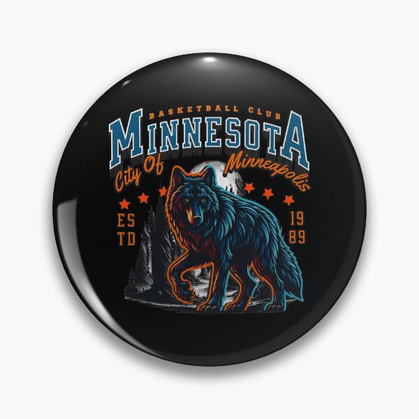 Item preview, Minneapolis Wolf Forest Basketball Club Retro designed and sold by DeborahWi12541.