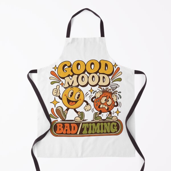 Item preview, Good Mood Bad Timing Retro Emoticon T-Shirt designed and sold by Golden Era Studio.