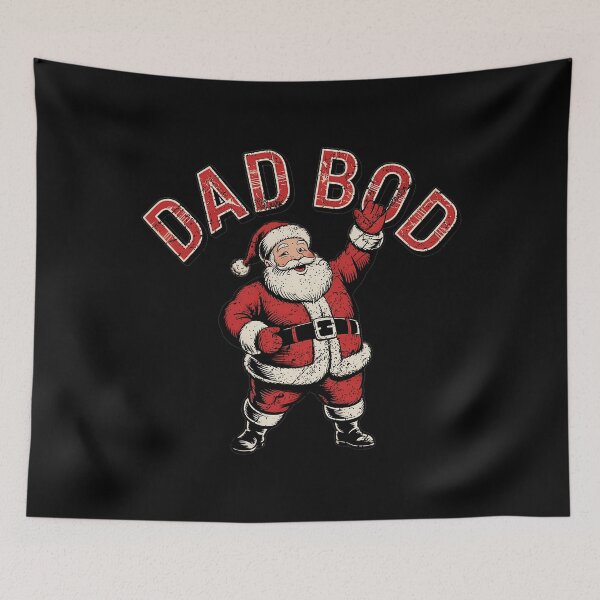 Item preview, Dad Bod Santa Claus Funny Christmas Vintage Retro designed and sold by luffyShop1.