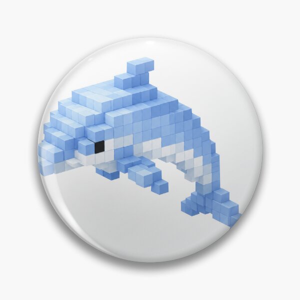Item preview, Pixel dolphin designed and sold by MishaMMillard.