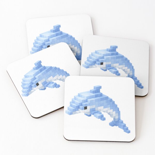 Item preview, Pixel dolphin designed and sold by MishaMMillard.