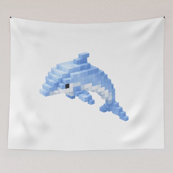 Item preview, Pixel dolphin designed and sold by MishaMMillard.