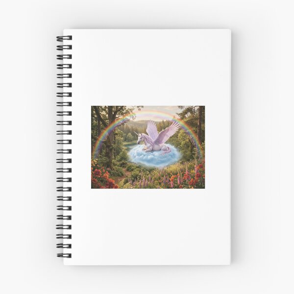 Item preview, Magical Pegasus Unicorn in a Dreamy Forest with Rainbow designed and sold by KristinaArts.