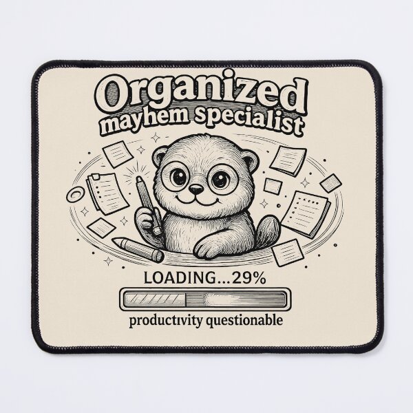 Item preview, Vintage Engraved Organized Mayhem Otter Graphic designed and sold by TrinovaCreates.