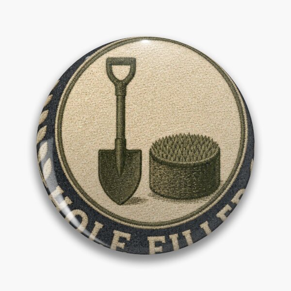 Item preview, Certified Hole Filler Detectorist Award Badge designed and sold by BoosterShop.