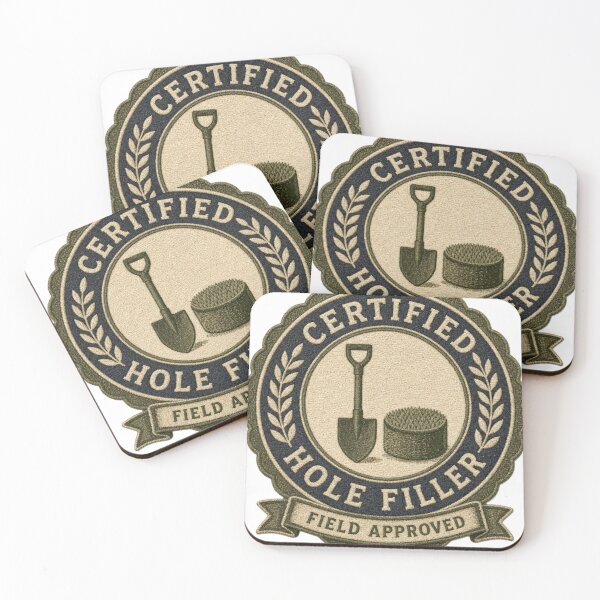 Item preview, Certified Hole Filler Detectorist Award Badge designed and sold by BoosterShop.