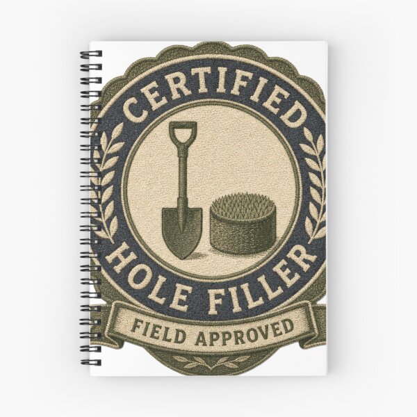 Item preview, Certified Hole Filler Detectorist Award Badge designed and sold by BoosterShop.