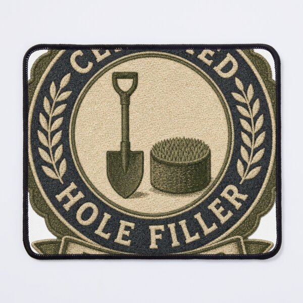 Item preview, Certified Hole Filler Detectorist Award Badge designed and sold by BoosterShop.