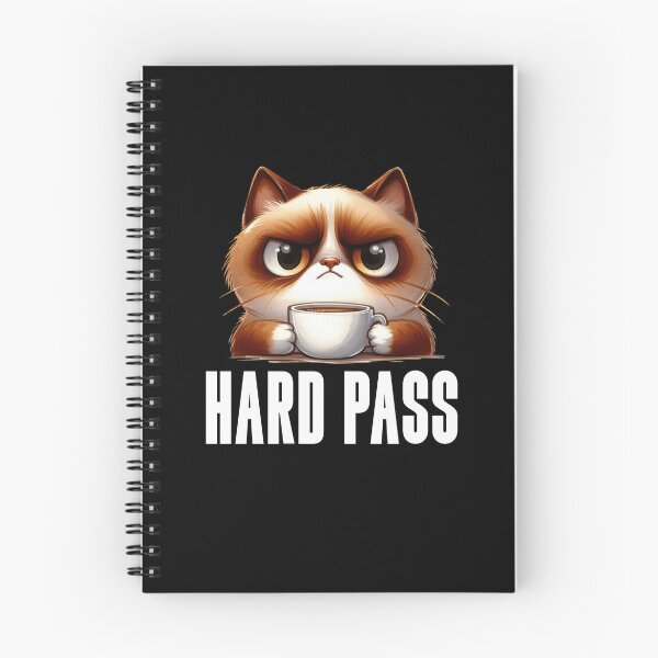 Item preview, Hard Pass Funny Grumpy Cat Introvert Gift designed and sold by Say It With Ink.